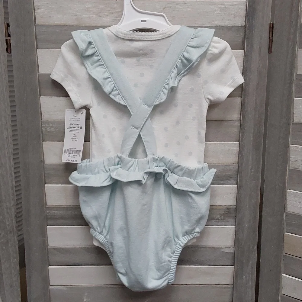 Carters white blue